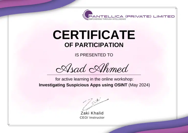 Asad-Ahmed-certificate